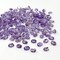Natural Amethyst and Genuine Cut Stone, Oval Gemstones, 7mmx 5mm, Purple - 10 Pieces